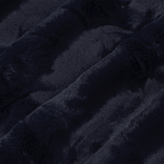 Faux Fur Shannon Fabrics - Luxe Cuddle® Hide Ink (navy)